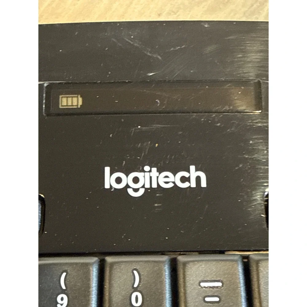 Logitech MK710 Wireless Keyboard Full Size Ergonomic Media Keys Tested No Dongle